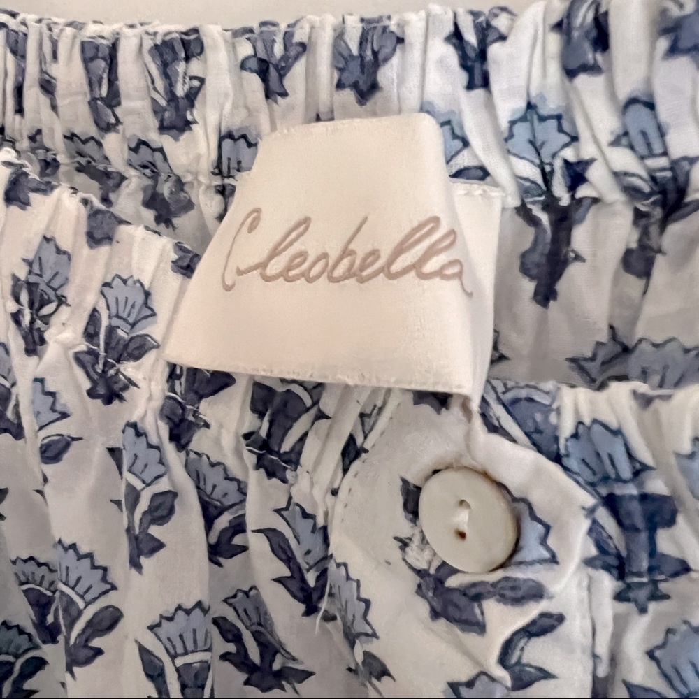 Cleobella Blue Patterned Button Tank - image 4